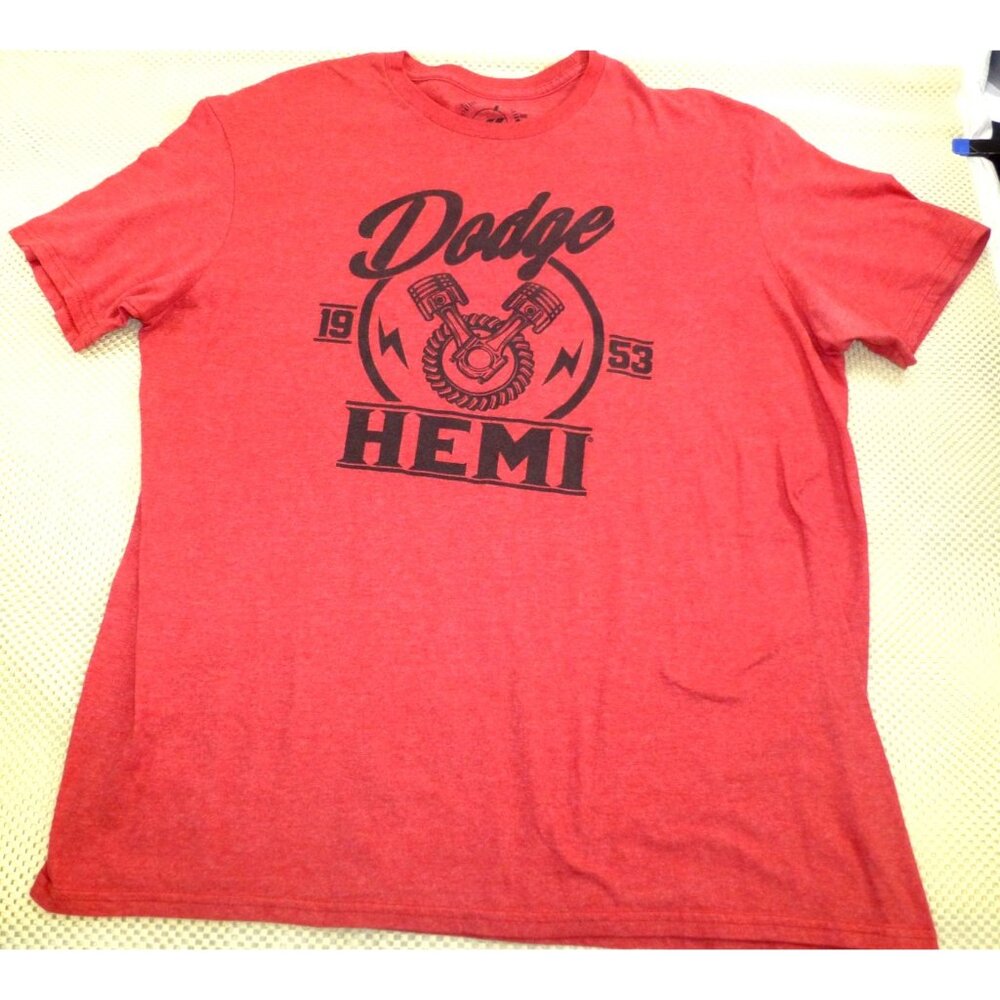 Dodge Hemi 1953 Graphic T-Shirt Mens XL Red Short Sleeve Cotton‎ Blend Tee